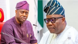 Now Is Not Time To Play Politics - Makinde Slams Akpabio Over Claims That Govs Got N30 Billion From FG