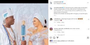 Ooni of Ife and her spouse birthed the royal twins