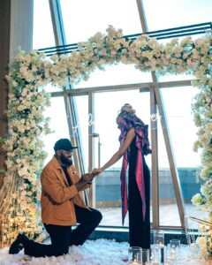 Neon Adejo, the artist of "Eze Ebube," engaged to his girlfriend; view all the pictures